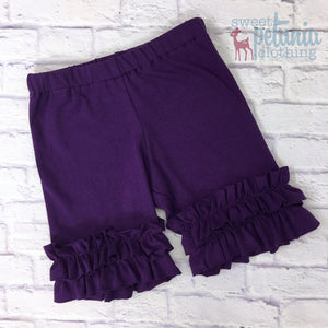 Shorties - Purple Knit Shorties