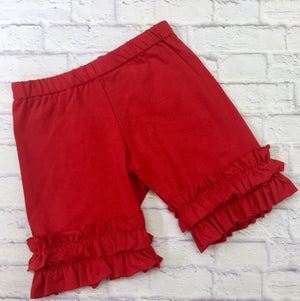 Shorties - Red Knit Shorties