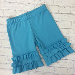 Shorties - Turquoise Knit Shorties